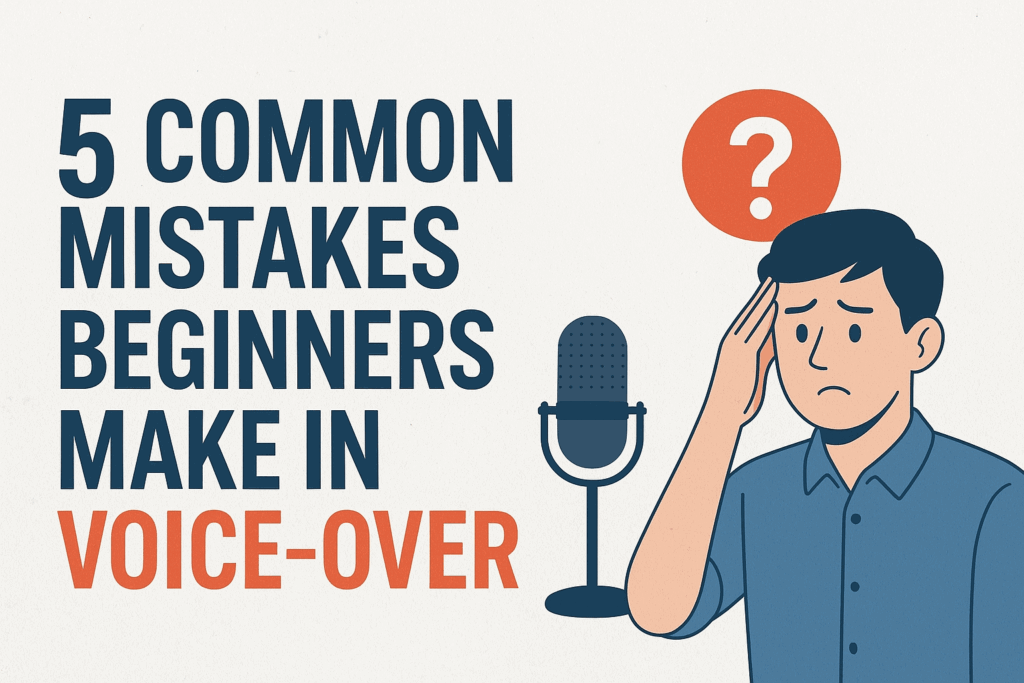 5 Common Mistakes Beginners Make as a voice-over artist