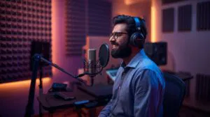 Professional Ad Voice-Overs in Delhi Studio Setup.