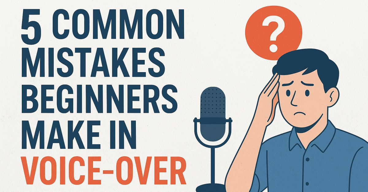 5 Common Mistakes Beginners Make as a voice-over artist
